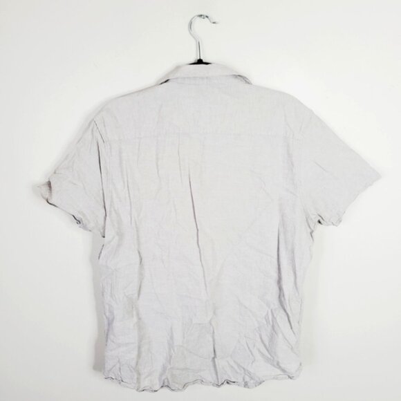 Tenth + Ocean Washable Linen Beach Resort Preppy Bloke Shortsleeve Shirt M - Picture 4 of 8